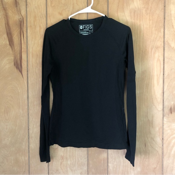 Figs Tops Figs Seamless Underscrub Black Long Sleeve Top Poshmark